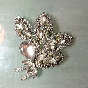 Gunmetal brooch
